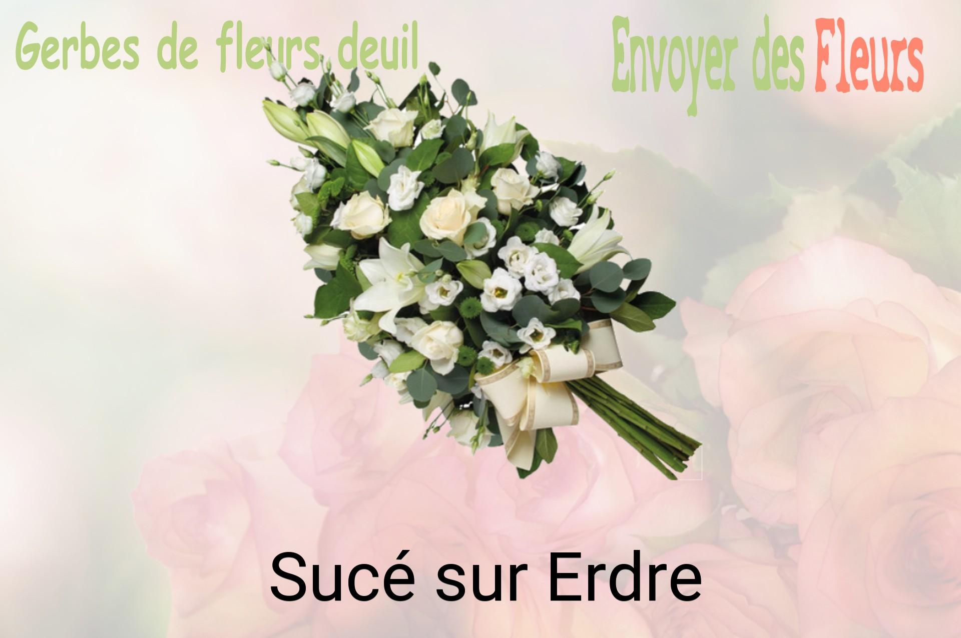 Gerbe de fleurs de deuil livrée à Sucé-sur-Erdre